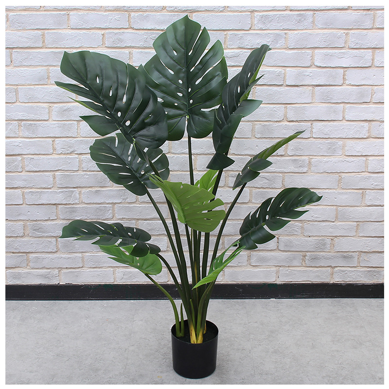 Вътрешен бонсай декоративно растение - пластмасов материал, релефна изработка, Brazil вариант (Марка: Couple crown; Приложение: сватби, реквизит за снимки, домашен декор)