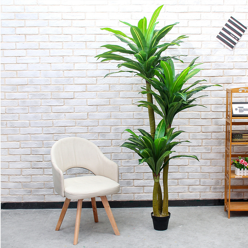 Вътрешен бонсай декоративно растение - пластмасов материал, релефна изработка, Brazil вариант (Марка: Couple crown; Приложение: сватби, реквизит за снимки, домашен декор)