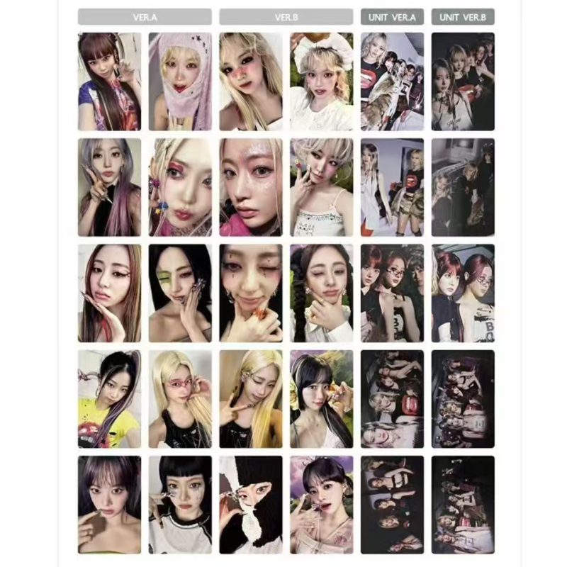 Lesserafim мърчандайз за персонажи, корейски стил, хартия с покритие