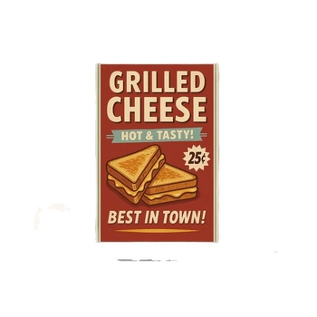 20 броя ретро комплект с тема ресторант: картички, стенни стикери, плакати, карти, стенен декор и реквизит за снимки