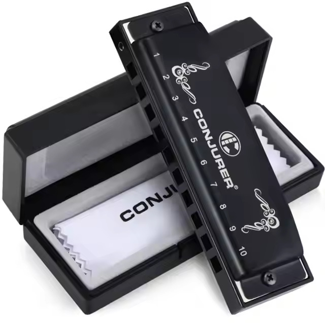 Conjurer WH1006 10 отвори блус диатонична хармоника за солово изпълнение