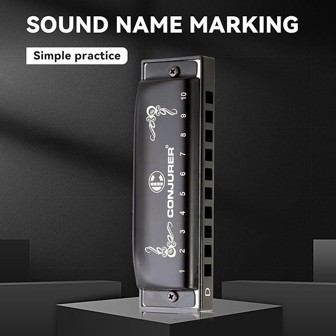 Conjurer WH1006 10 отвори блус диатонична хармоника за солово изпълнение