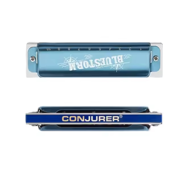 Хармоника WH1005BS – Conjurer, блюз хармоника с 10 отвора, корпус от неръждаема стомана и рееди фосфор бронз