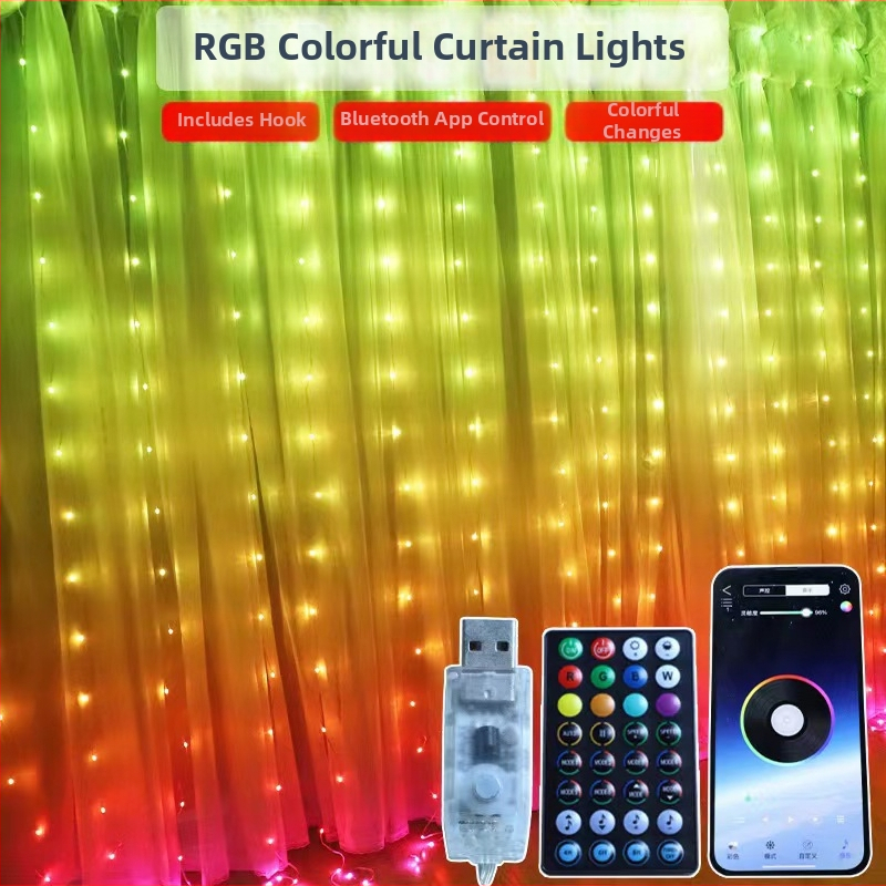 Bluetooth-ühendusega LED-säde USB-toite, 10 m pikkus, 100 LED, 2700K soevalge