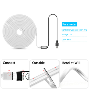 Paindlik neoonvalgustusega LED riba reklaamimiseks, 24V madal pinge, 3535 LED, Sanan Optoelectronics, reguleeritav valgus, veekindel