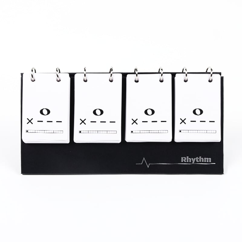 Rütmikaartide komplekt muusikaõppe jaoks – rütmi ja nootide harjutuskartid, lauakalender kaasas, vanusevahemik 15–35 aastat