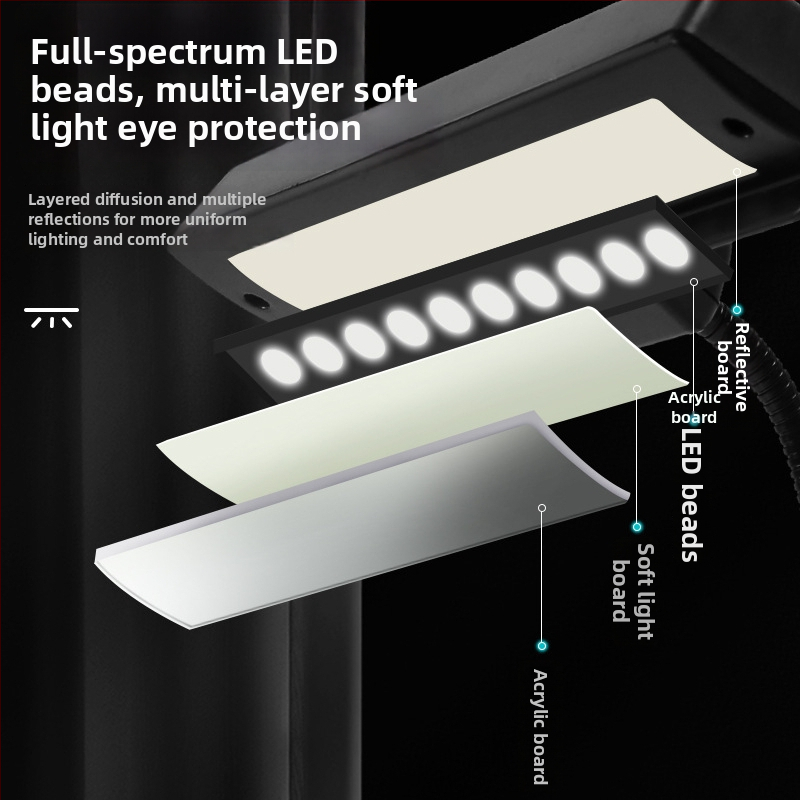 Nabíjateľná USB LED lampa na hudobný stojan, klip, nastaviteľná, na cvičenie klavíra