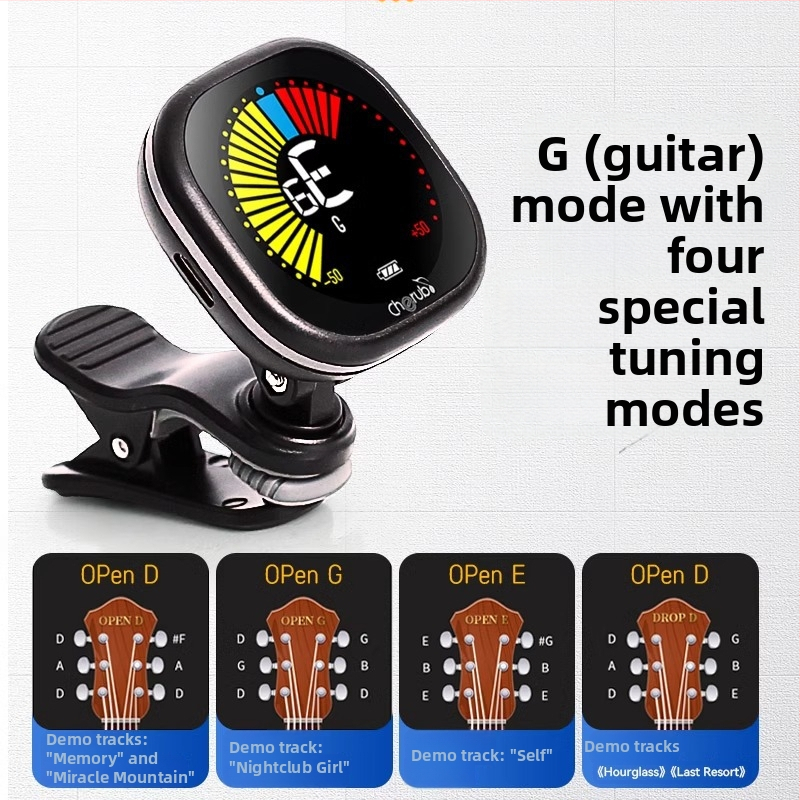 Ladič na gitaru, ukulele a husle – WST-670, nabíjateľný, automatický digitálny tuner