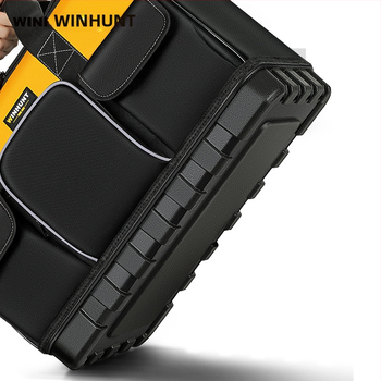 Elektritööriistade kott vastupidava plastikust alusega ja paksendatud Oxfordi kangaga, kaasaskantav õla stiil