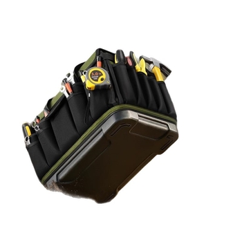 Τσάντα εργαλείων βαρέος τύπου με 46 θήκες, σκληρή βάση, αδιάβροχες θήκες, από Oxford ύφασμα