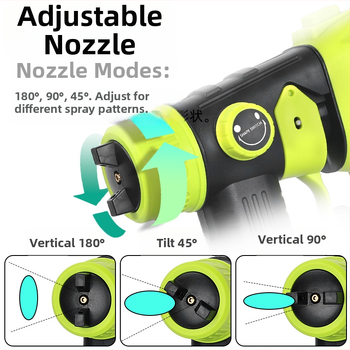 Pihustuspüstol, ühilduv Ryobi 18V akulaatoriga; aku ei kuulu komplekti; tõhus pihustusotsik