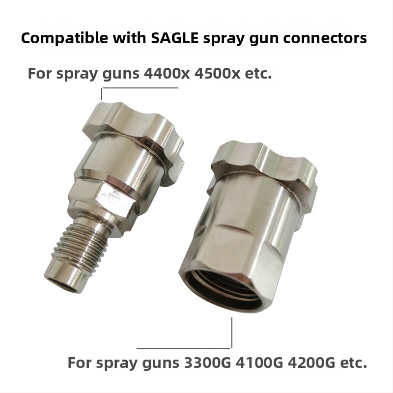 Sagola pihustusluku adapter koos ühekordse plastmassist värvi nõu ilma pesemiseta