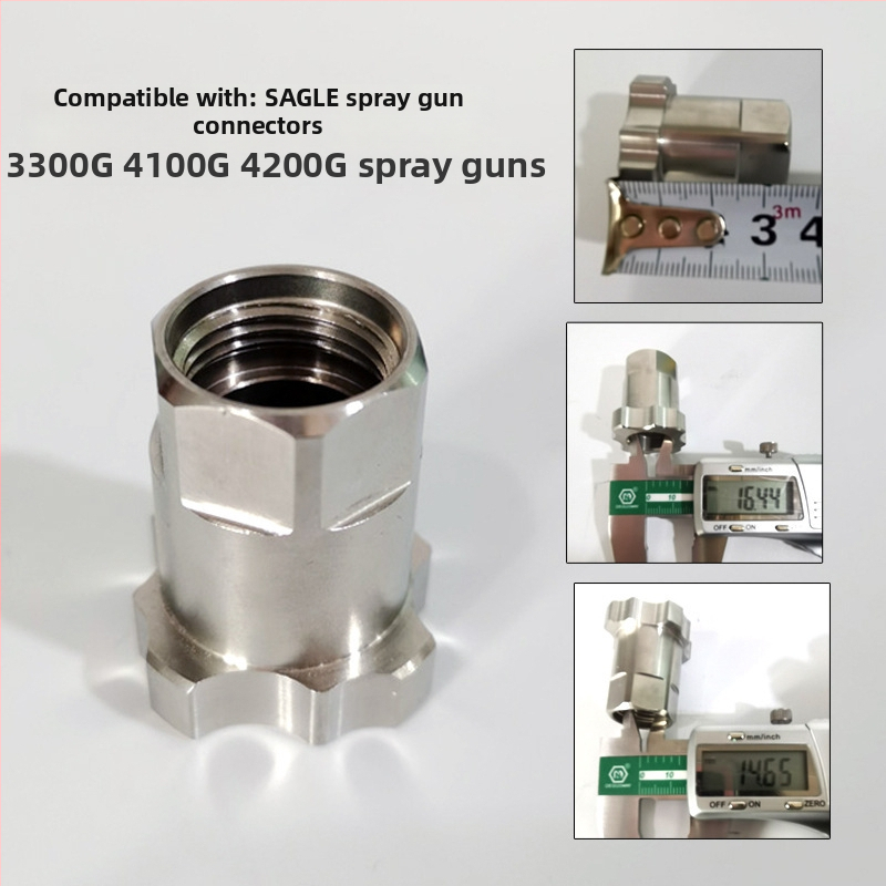 Sagola pihustusluku adapter koos ühekordse plastmassist värvi nõu ilma pesemiseta