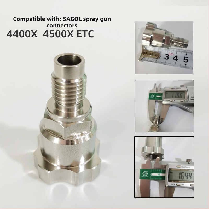 Sagola pihustusluku adapter koos ühekordse plastmassist värvi nõu ilma pesemiseta