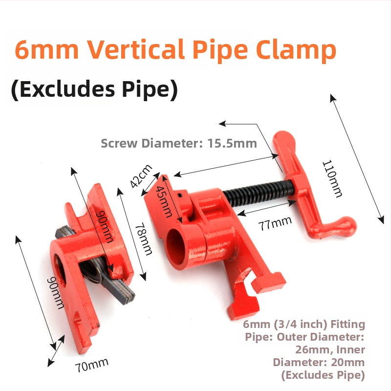 F-tüüpi klamber puidutööks ja kivide jaoks — terasest, piiramat kinnitusteulatus, kaal 1,4