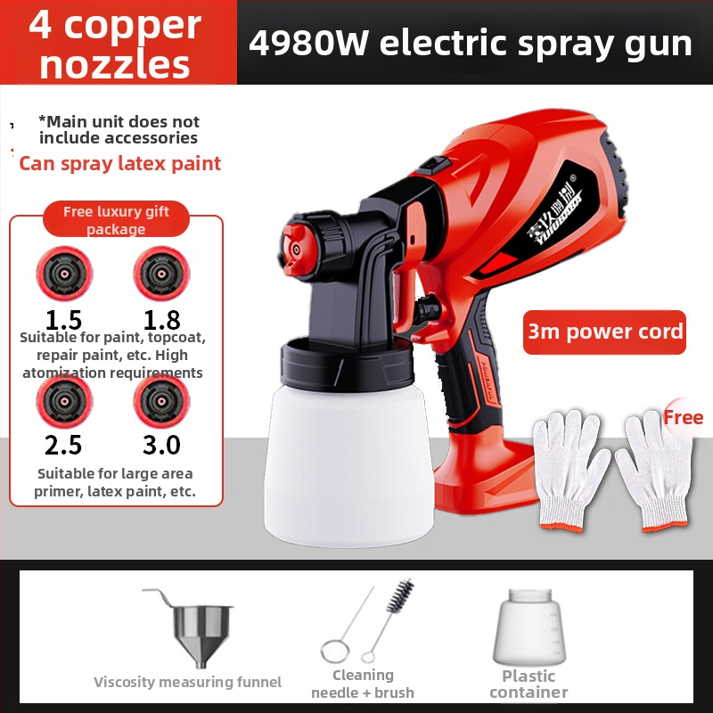 Juhtmega värviprits koduseks kasutamiseks, kõrge atomisatsioon, 220V, toiteallikas: pistik, bränd: Other