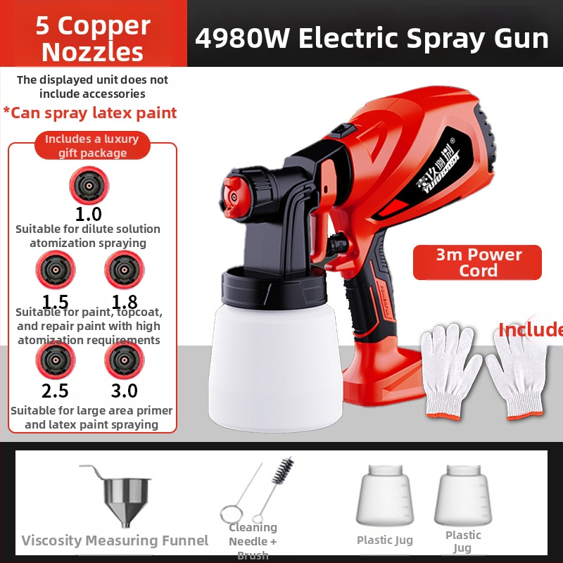 Juhtmega värviprits koduseks kasutamiseks, kõrge atomisatsioon, 220V, toiteallikas: pistik, bränd: Other