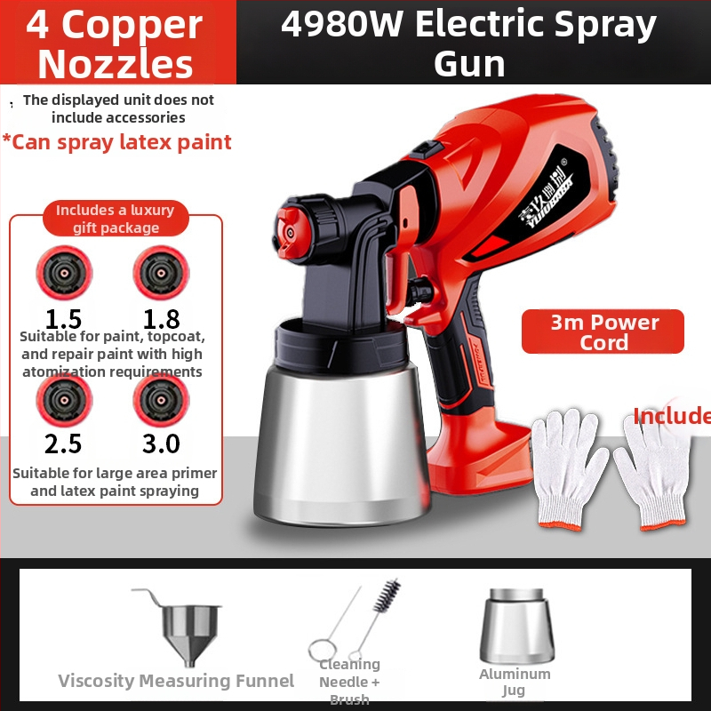 Juhtmega värviprits koduseks kasutamiseks, kõrge atomisatsioon, 220V, toiteallikas: pistik, bränd: Other