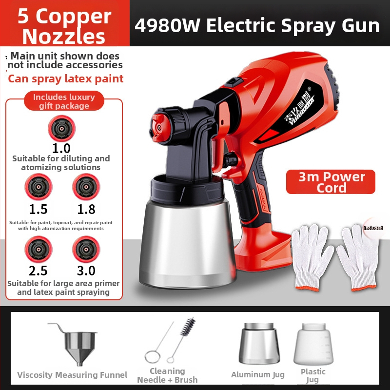 Juhtmega värviprits koduseks kasutamiseks, kõrge atomisatsioon, 220V, toiteallikas: pistik, bränd: Other