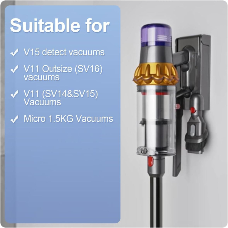 Dyson V11/V15 seinale paigaldatav laadimiskorpus tolmuimeja tarvikutele