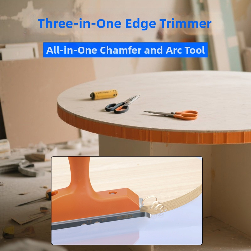 Malas griezējs 3-in-1 komplektā: malas griešana, noapaļošana, asu noņemšana