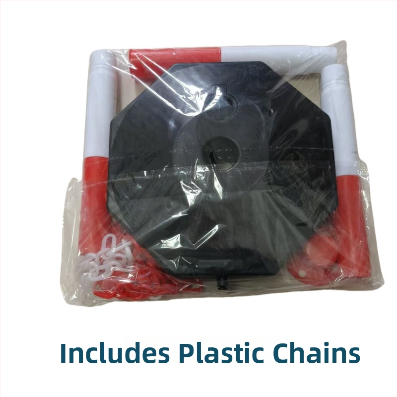 Pārvietojamā plastmasas brīdinošā kolonna ar ūdens piepildi, pret sadursmes barjers, PE elastīgā kolonna, atdalāma