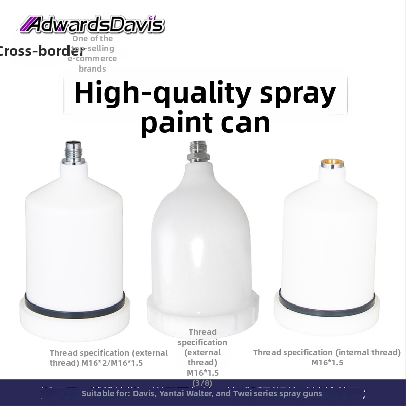 AdwardsDavis Pneumaatiline spreipüstoli lisaseade M16x2 ja M16x1.5 keermestusega, 600 ml maht, seeria GFG TT GTI