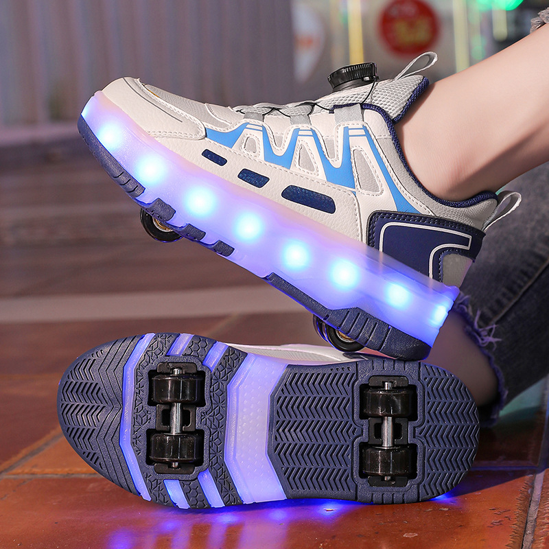 Евтини детски ролкови кънки с четири колела на едро, невидими прибиращи се ролкови кънки за момичета, ученически спортни ролкови кънки с осем колела за момчета