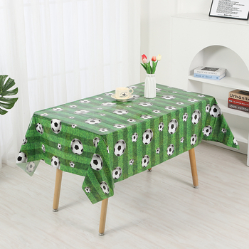 Jalgpalliteemaline murukate, fännikaunistus, veekindel ühekordne PE-kate, 137*274 cm