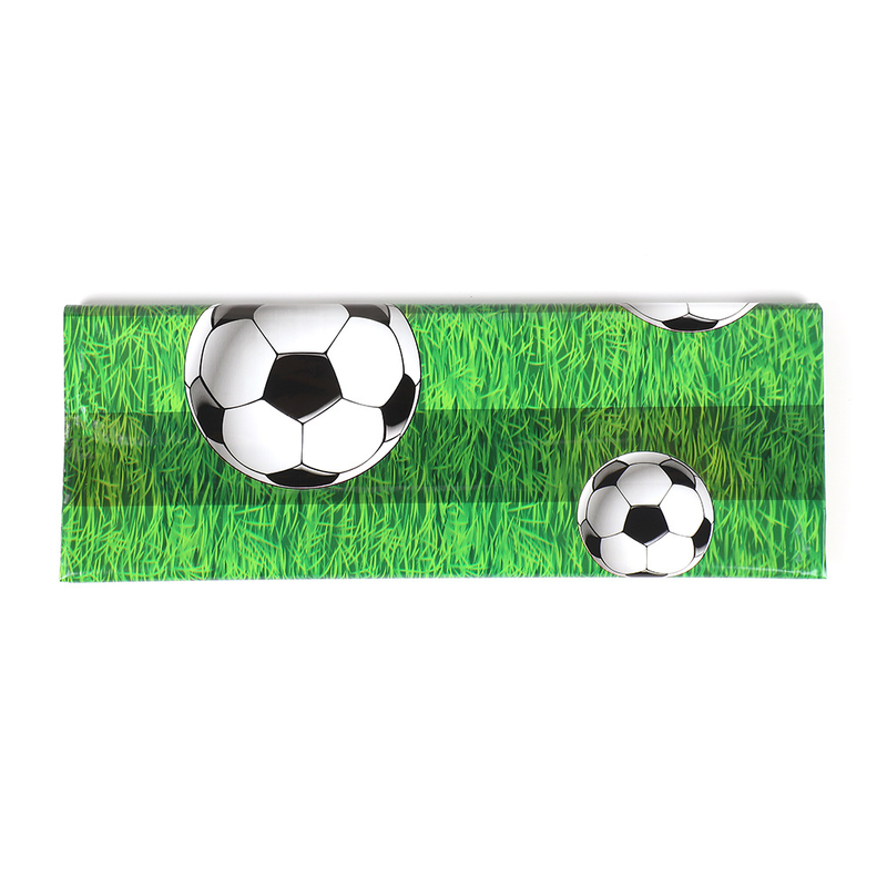 Jalgpalliteemaline murukate, fännikaunistus, veekindel ühekordne PE-kate, 137*274 cm