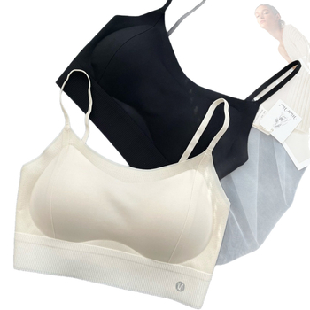 Nailonist rinnahoidja fikseeritud spagetiliiniga, täis tass, õhukesed vormitud tassid, hingav tagakülg