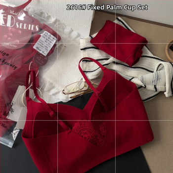 Harjatud puuvillast rinnahoidja wrap/tube top fikseeritud keskmise vormiga kaussidega, rindkere pikkus, hingav