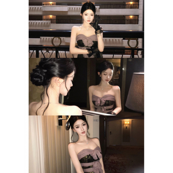 Pitsiline top patchworkiga ja sõlmega, kitsas lõige, 95% akrüül