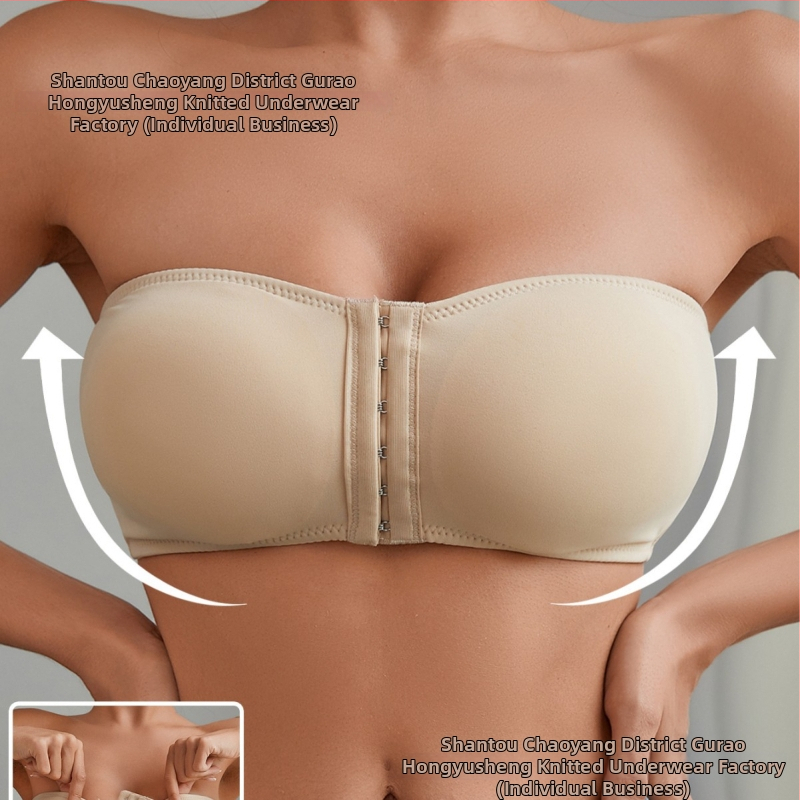 Traadita bandeau rinnahoidja eesluku, reguleeritav, õhukesed vormitud kausid (3/4)