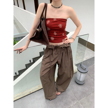 Kamisol-tüüpi urban top, ebakorraparane lõikega, akrüülkiud, talv 2022