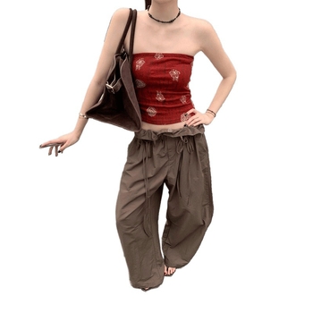 Kamisol-tüüpi urban top, ebakorraparane lõikega, akrüülkiud, talv 2022