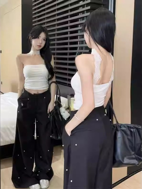 Naiste halterneck top, kitsas lõik, PVC kangas, eemaldatavad õlapaelad, ühes toonis