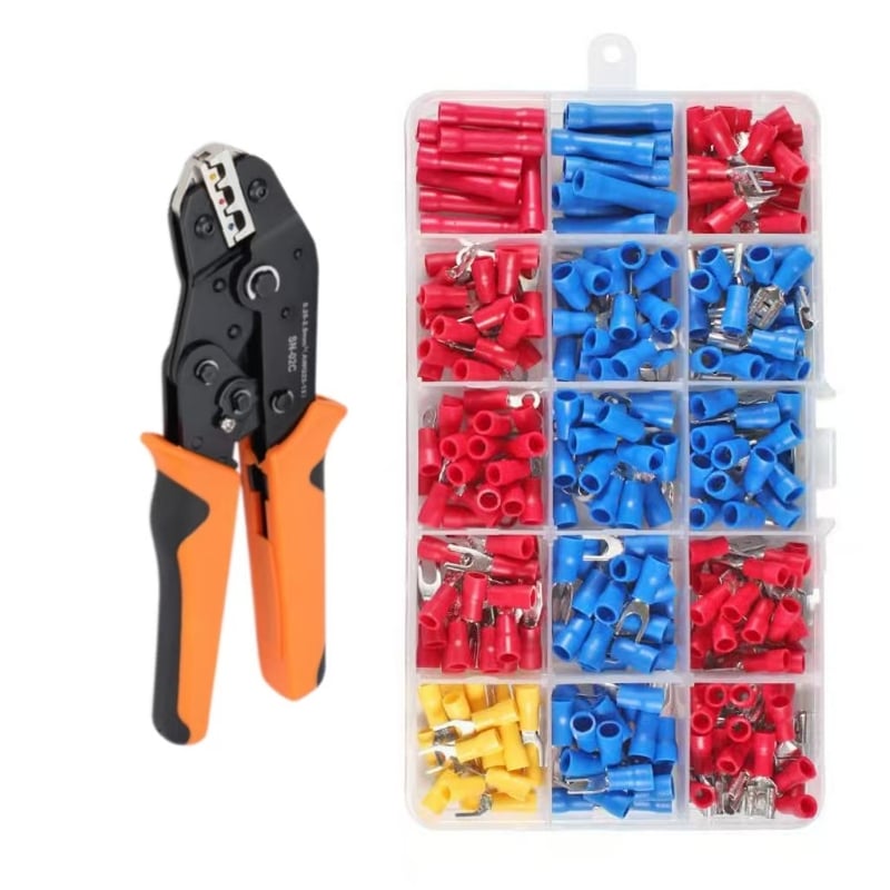 SN-02C Kliješta za krimpovanje s čegrtaljkom, predizolirana kliješta za krimpovanje SVRV hladno prešani terminali Stezaljke za krimpovanje u obliku slova O