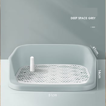 Νέα τουαλέτα κατοικίδιων/τουαλέτα σκύλου με αυτόματο καζανάκι, μεγάλου μεγέθους, τουαλέτα/γιαγιό σκύλου με πλέγμα.