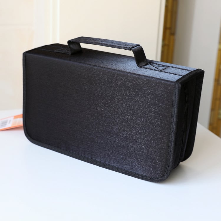 Tarpvalstybiniu mastu populiarus CD dėklas, didelės talpos CD laikiklis, diskų laikymo albumas, DVD albumo krepšys, dulkėms atsparus laikymo krepšys, 128 diskai