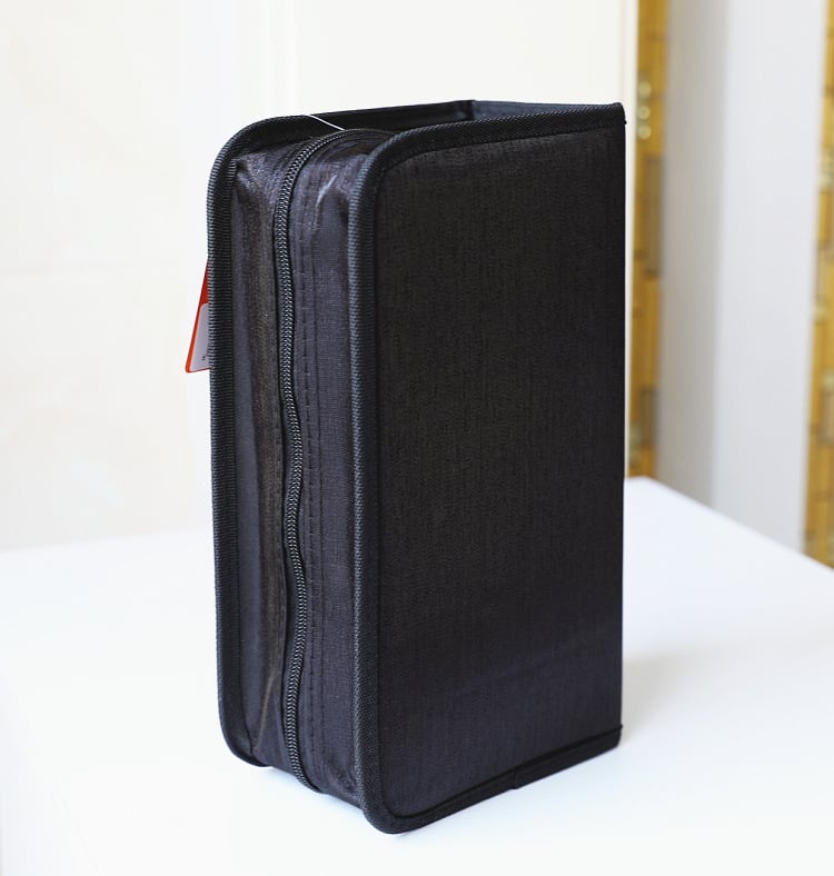 Tarpvalstybiniu mastu populiarus CD dėklas, didelės talpos CD laikiklis, diskų laikymo albumas, DVD albumo krepšys, dulkėms atsparus laikymo krepšys, 128 diskai