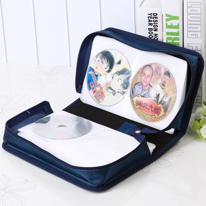 Tarpvalstybiniu mastu populiarus CD dėklas, didelės talpos CD laikiklis, diskų laikymo albumas, DVD albumo krepšys, dulkėms atsparus laikymo krepšys, 128 diskai