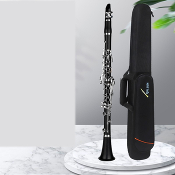 Husă rigidă cu clarinet încorporat, geantă detașabilă pentru clarinet, nedetașabilă, geantă portabilă de depozitare pentru clarinet, îngroșată, pentru transport peste umăr și în mână