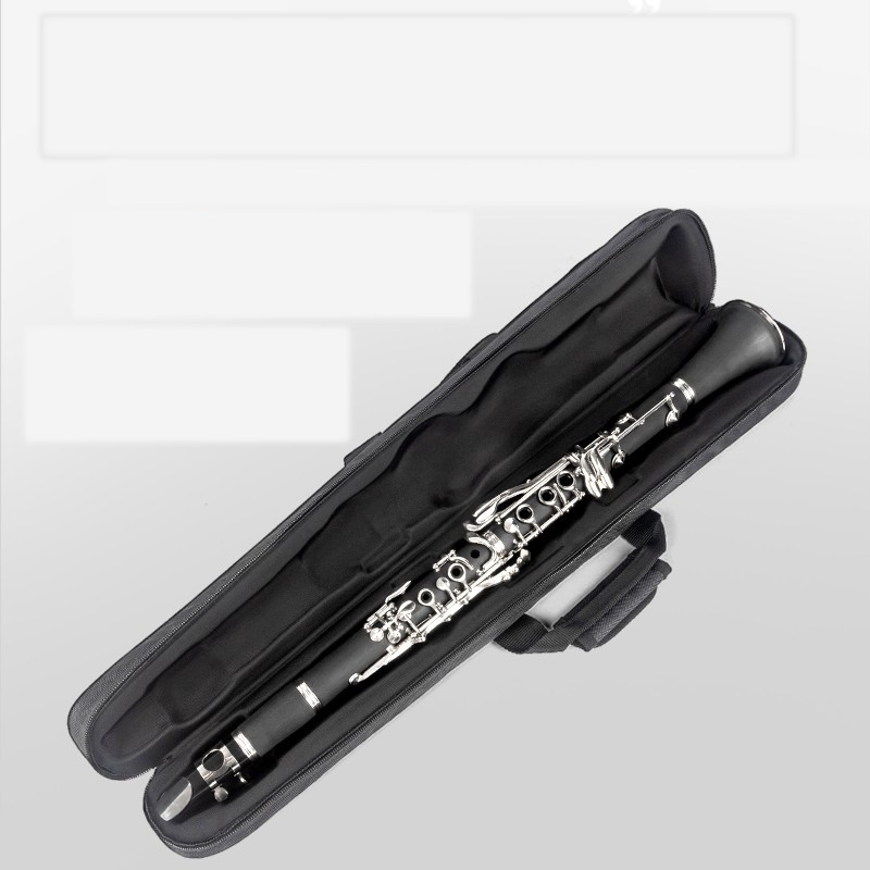Husă rigidă cu clarinet încorporat, geantă detașabilă pentru clarinet, nedetașabilă, geantă portabilă de depozitare pentru clarinet, îngroșată, pentru transport peste umăr și în mână
