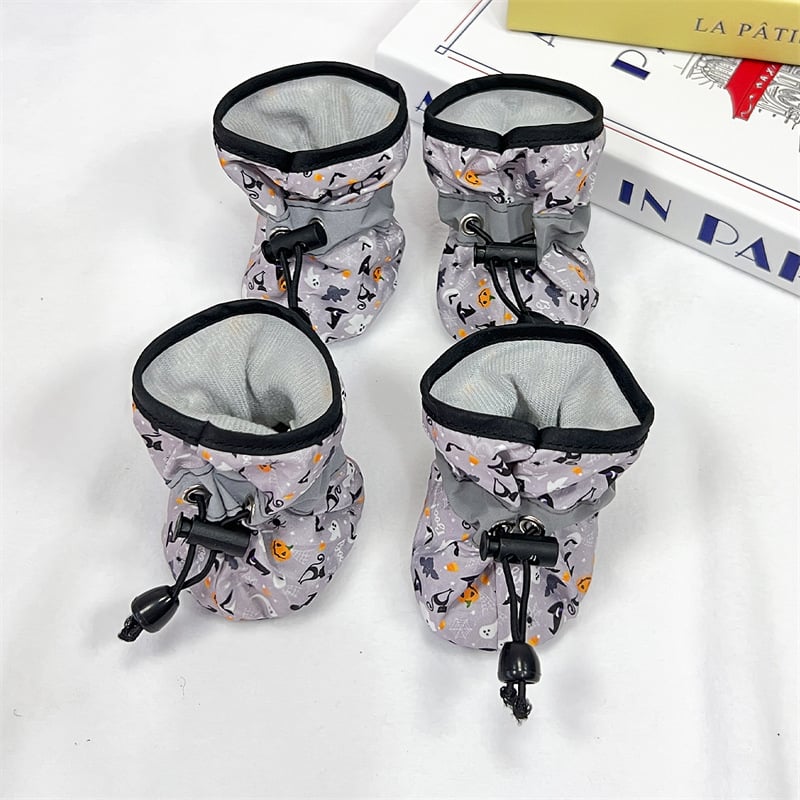 Crossborder Halloween navlake za cipele za kućne ljubimce medvjedića, bišona i male do srednje pse, za sva godišnja doba, set od 4 navlake za cipele s mekim potplatom, otporne na ogrebotine