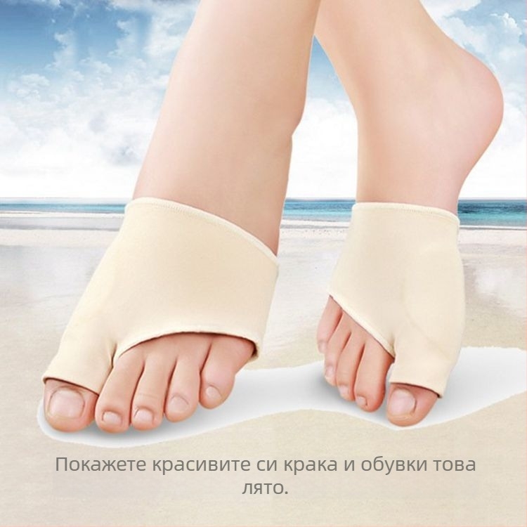 Ръкав за корекция на големия пръст при hallux valgus – ортопедична защита за пръста, еластично влакно, унисекс, възрастни