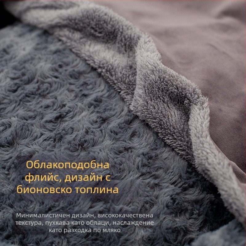 Гнездо за домашни любимци – кръгло легло с покритие rose velvet; материал: rose velvet; форма: кръгла; подходящо за кучета; нов стил с покритие rose velvet кръгло гнездо