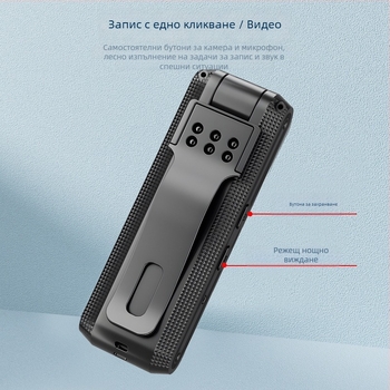 CD01 Видеозаписваща писалка с клип, 24 часа запис, до 256 GB памет, видеозаснемане, USB 2.0