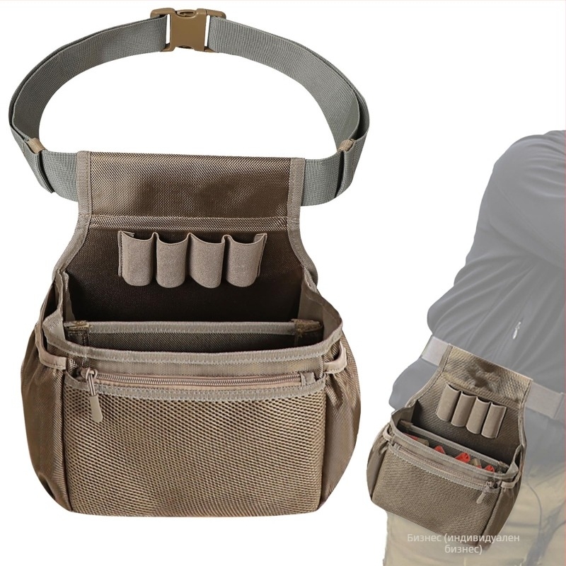 Ловен пояс с джоб за гилзи, деним, многофункционален, за открити условия