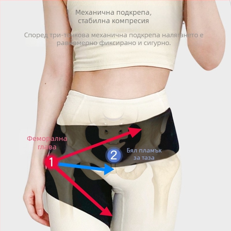 Защитна лента за талия и таз за следоперативна липосукция, еластична материя, за възрастни, подкрепа на кръста